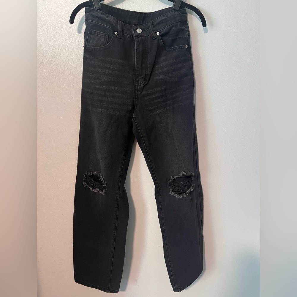 Shein black wash jeans size Xsmall/ us 2